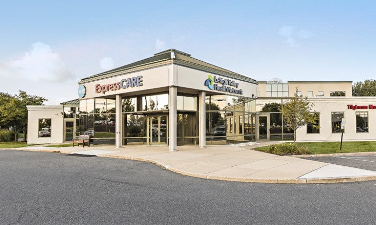 ExpressCARE–Tilghman, our walk-in, no appointment care, located in the 4825 building at LVHN–Tilghman