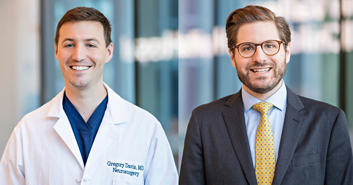 Greg Davis, MD and Brandon Kujawski, MD