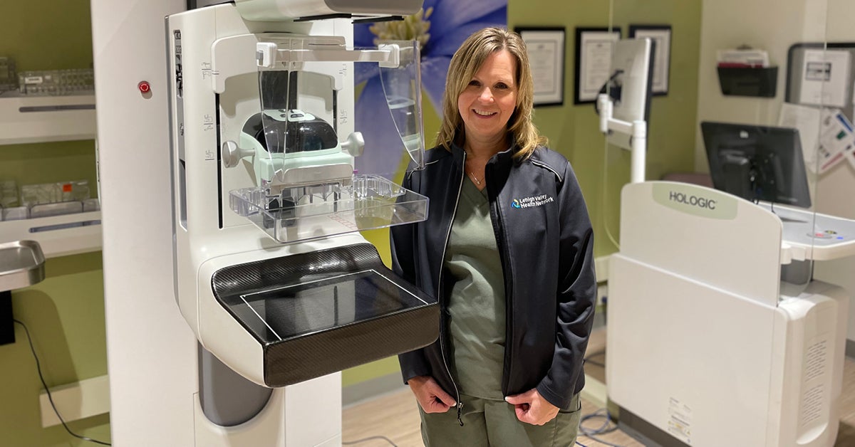 Mammography technologist Jodi Hooven, with Breast Health Services at Lehigh Valley Hospital–Hecktown Oaks