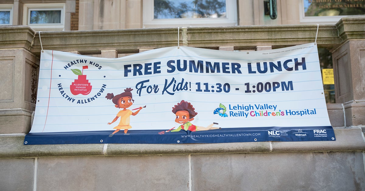 Lehigh Valley Reilly Children’s Hospital makes sure no child is without access to nutritious meals this summer.