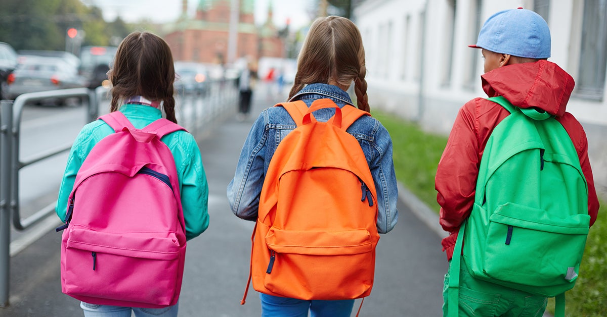 Appropriate backpack choices for keeping kids’ backs healthy