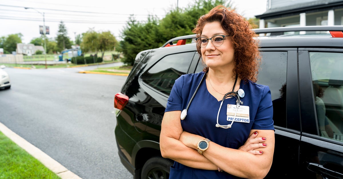 Sheri Blanco, RN, returned to patient care after years in management roles. 