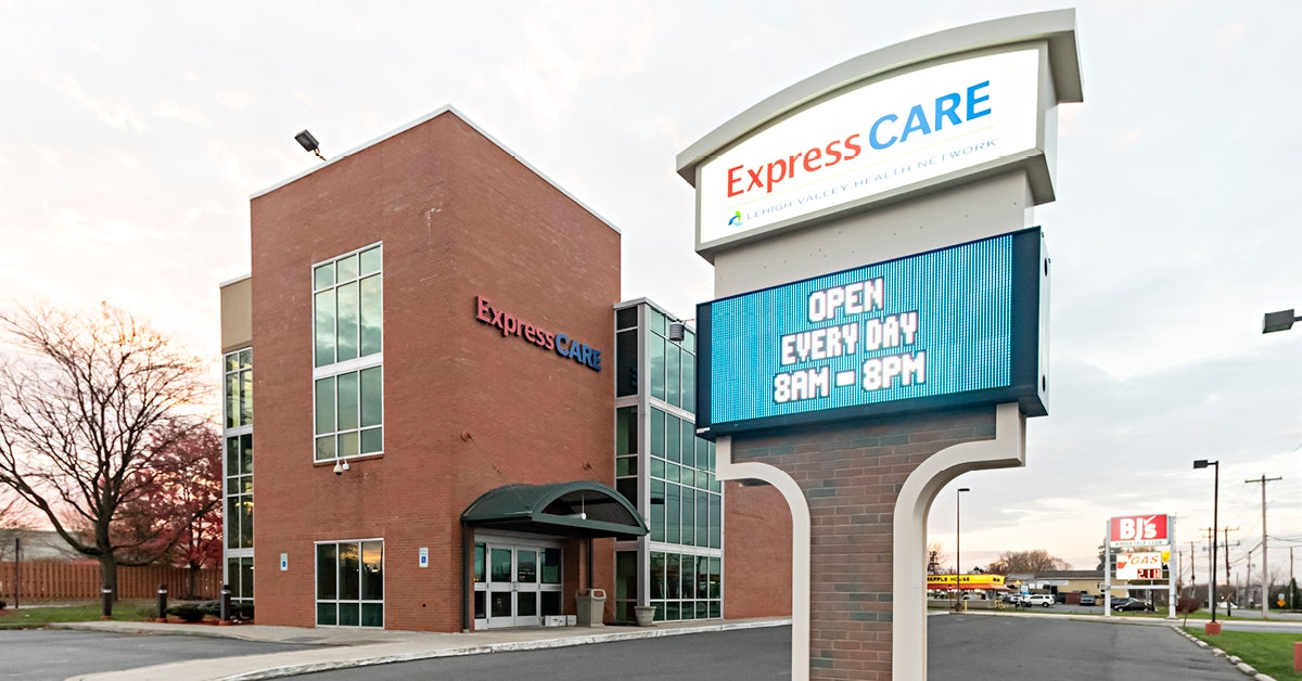 LVHN ExpressCARE offers non-urgent care when you need it the most