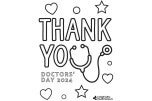 Doctors’ Day Coloring page 2 for kids 2024