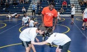 Collegiate wrestlers from across the nation came together to host a wrestling clinic Sept. 25, 2022, at Executive Education Charter Academy. Impact Athletes included Penn State’s Roman Bravo-Young, Nebraska’s Mike Labriola, Ohio State’s Sammy Sasso, Princeton’s Quincy Monday, and Lehigh’s Michael Beard and Josh Humphreys.
