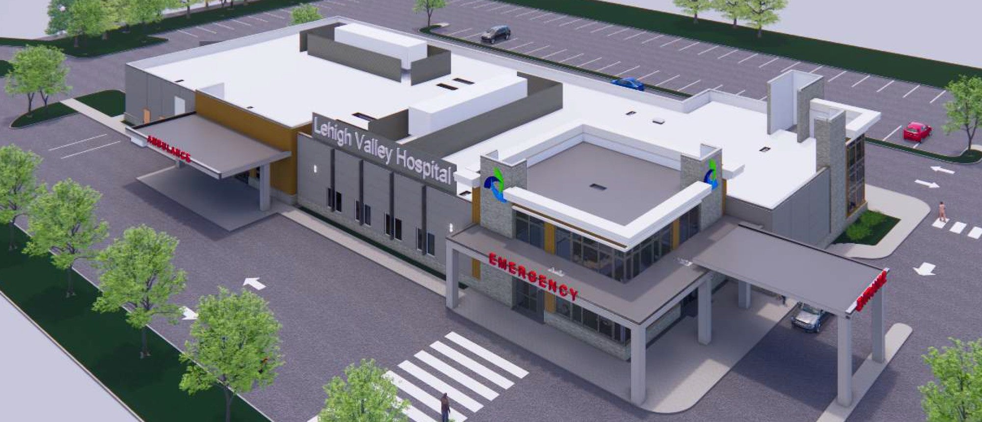 Lehigh Valley Hospital–Pocono Creek Rendering Aerial View