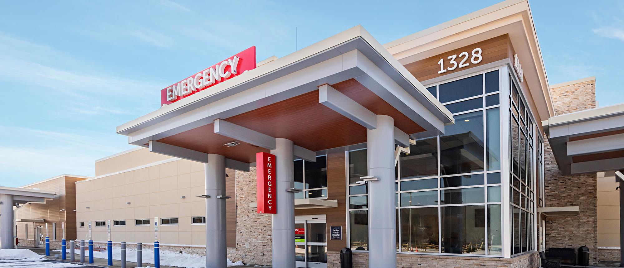 Emergency Room Entrance of Lehigh Valley Hospital–Pocono Creek