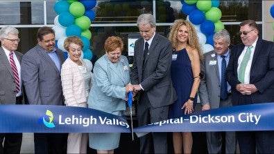 LVHN Cuts Ribbon to Open Lehigh Valley Hospital–Dickson City