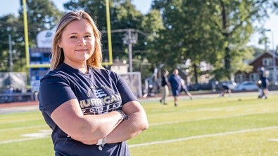 Madison Bensinger Knee Injury Can’t Stop Ball Girl for Schuylkill Haven Football Team