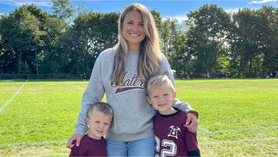 Kristen Picone, RN, and her children.