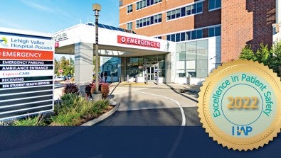 The Hospital and Healthsystem Association of Pennsylvania (HAP) honored LVH–Pocono with an Excellence in Patient Safety Award 