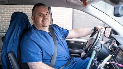 Sean Snibbe, RN, began his nursing career as a pediatric nurse before transitioning to Lehigh Valley Home Care–Hazleton.