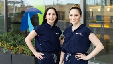 Cailyn and Kylie Smith, twins who work at LVHN