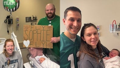 Lifelong Eagles Fans Welcome Babies During Super Bowl Weekend at LVH–Cedar Crest