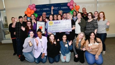 Spirit of Children makes a charitable contribution to LVHN, surpassing $1 million in donations.