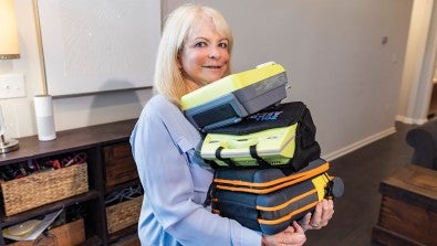 Rachel Moyer and her family raise funds to donate AEDs to schools, police departments and other public places across the U.S.