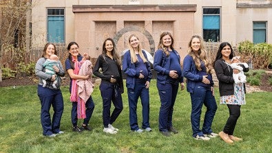 Eight nurses, eight moms-to-be at Lehigh Valley Hospital–17th Street ER 
