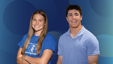 Notre Dame Green Pond’s Christian Rivituso and Southern Lehigh’s Alexis Hoyer were each named Lehigh Valley Orthopedic Institute’s 2025 Athlete of the Year.