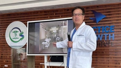 Surgeons on a recent mission trip to the Dominican Republic preform surgeries to correct major spinal deformities.