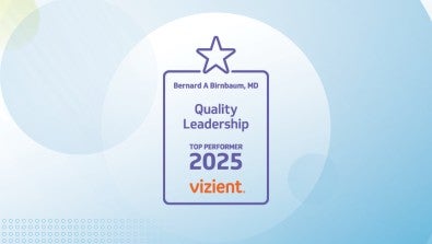 LVH–Hecktown Oaks, LVH–Carbon and LVH–Dickson City are top performers in Vizient’s 2025 Bernard A. Birnbaum, MD, Quality Leadership Ranking.