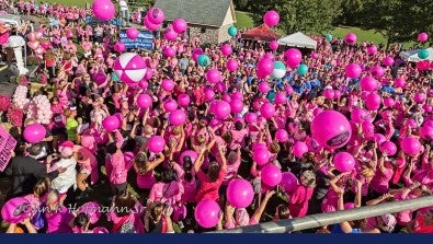 Funds from the Women’s 5K Classic support breast cancer research, gene testing, and innovation at LVHN’s Topper Cancer Institute, led by Dr. Nair and team.