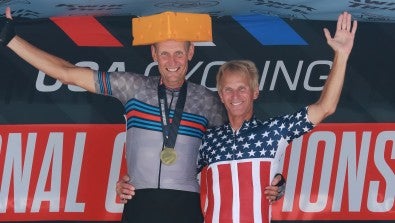 Neal Stansbury, MD, is an LVHN orthopedic surgeon. He is a heart transplant recipient who is determined to win another cycling championship. 