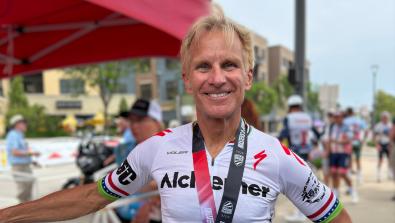 Dr. Neal Stansbury won two silver medals at the 2026 USA Cycling Masters and Junior Road National Championships.