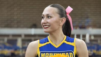 Competitive cheerleader Katie Greb overcame two serious knee injuries to reach her goal of a national championship