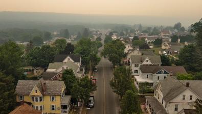 Smoky skies in air quality alerts