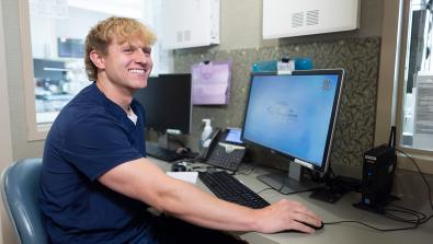 Graduate nurse Christopher Wickenheiser credits opportunities LVHN gave him as a nursing student for an early jump-start to his career