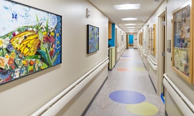 Patient corridor, Childrens Cancer Center