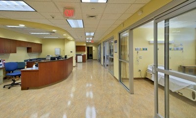 Recovery area at the Center for Orthopedic Medicine, located in the 4815 building at LVHN–Tilghman