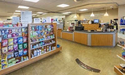 Lehigh Valley Pharmacy Services located on the first floor at Lehigh Valley Hospital–Muhlenberg, main (north) entrance
