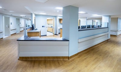 Senior Behavioral Health welcome desk at Lehigh Valley Hospital–Schuylkill S. Jackson Street