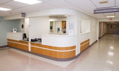 Advanced Wound Center entrance at Lehigh Valley Hospital–Schuylkill S. Jackson Street