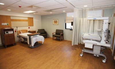 Labor and delivery room at the Family Birth and Newborn Center at Lehigh Valley Hospital–Schuylkill E. Norwegian Street