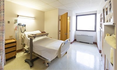 Patient room at Lehigh Valley Hospital-Schuylkill E. Norwegian