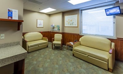 Family room at the Family Birth and Newborn Center–Pocono, located on the second floor, Lehigh Valley Hospital–Pocono
