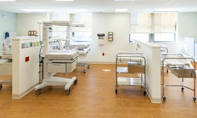 Newborn nursery in the Family Birth and Newborn Center at Lehigh Valley Hospital–Schuylkill E. Norwegian Street
