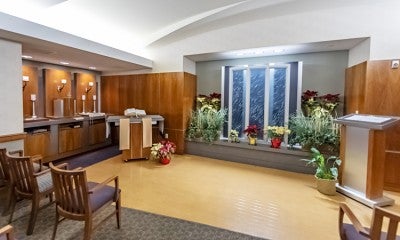 Chapel located on the first floor of Pool Pavillion, Lehigh Valley Hospital-Cedar Crest