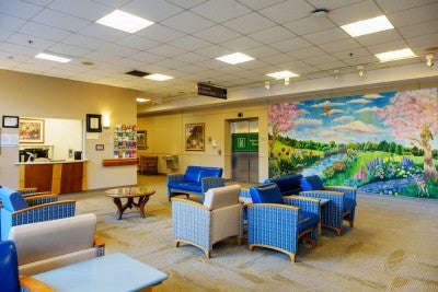 John and Dorothy Morgan Cancer Center radiation/oncology waiting room