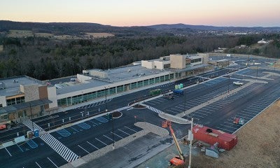 Front of Lehigh Valley Hospital–Carbon, December 2021.