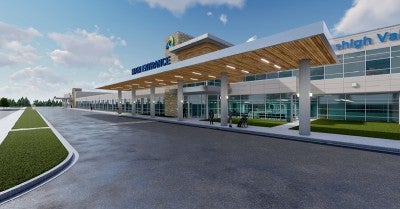 Lehigh Valley Hospital–Carbon rendering.