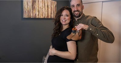 Holly Fronk and her husband, Nate.