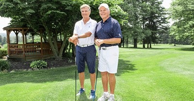 Rick Henrick (L) and Paul Heffner (R) at Brookside Country Club