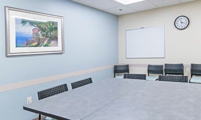 Conference room for meetings and patient groups