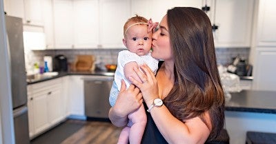 Yvett Busche and baby