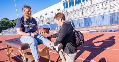 Madison Bensinger Knee Injury Can’t Stop Ball Girl for Schuylkill Haven Football Team