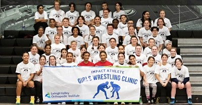 LVHN and Collegiate Wrestling Sisters Host Youth Girls Wrestling Clinic