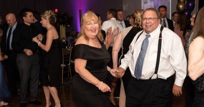 Joseph Weiss, cancer survivor and honoree, with his wife, Sharon.